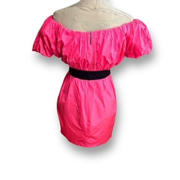 MGSM Neon Pink Off Shoulder Heart Dress, Small - Picture 6 of 12